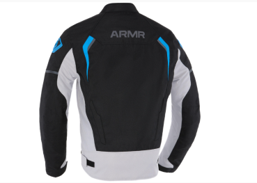Motorrad-Textiljacke "Eyoshi 3.0" - ARMR - wasserdicht - schwarz/grau/blau